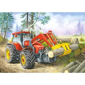 Produkt CASTORLAND Puzzle 60 ks Lesní pozemek - Traktor s drapákem