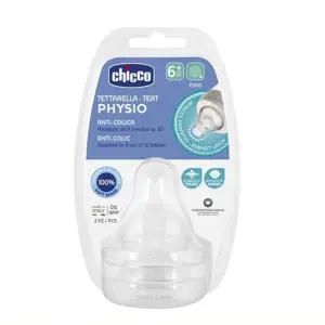 Produkt Chicco dudlík na láhev Perfect 5/Well Being fyziologický na kaši 2 ks V001517