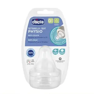 Chicco dudlík na láhev Perfect 5/Well Being fyziologický pomalý průtok 2 ks V001517