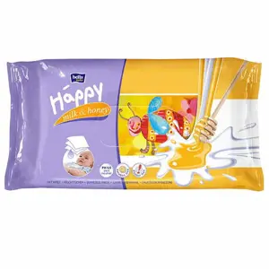 Produkt Čisticí ubrousky mléko a med Bella Baby Happy 64 ks