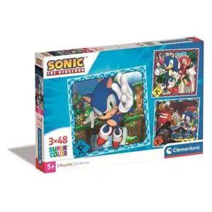 CLEMENTONI Ježek Sonic 3x48 dílků