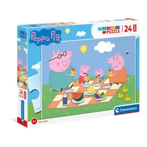 CLEMENTONI Prasátko Peppa MAXI 24 dílků