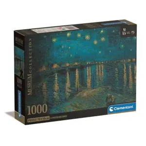 Clementoni Puzzle 1000el Kompaktní muzeum Orsay Van Gogh: Hvězdná noc nad Rhônou 39789