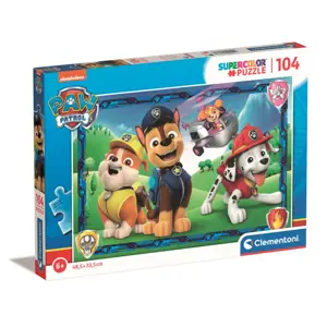 Clementoni: Puzzle 104 dílků. Super barva - Paw Patrol