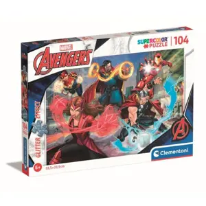 Clementoni Puzzle 104 dílků třpytivých Avengers. Marvel