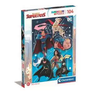 Clementoni: Puzzle 104 ks Super color - DC Superpets 2