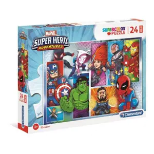 Clementoni: Puzzle 24 ks Maxi Super Color Superhero