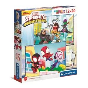 Clementoni: Puzzle 2x20 dílků. - Spidey a jeho úžasní přátelé