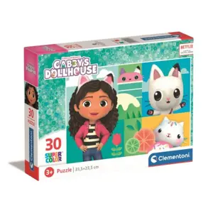 Produkt Clementoni Puzzle 30 dílků Gabi's Cat House. Domeček pro panenky Gaby