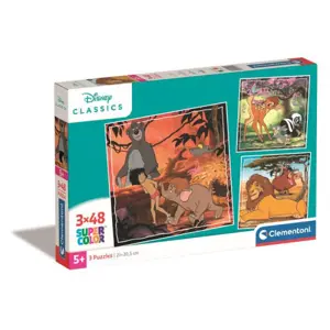 Clementoni Puzzle 3x48 čtverec Disney Classic