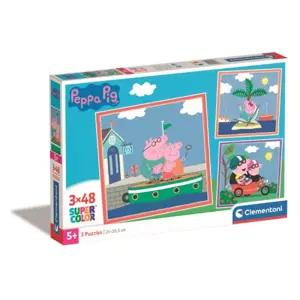 Clementoni Puzzle 3x48 čtverec Peppa Pig