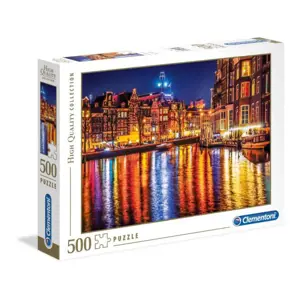 Produkt Clementoni Puzzle 500 dílků Amsterdam v noci