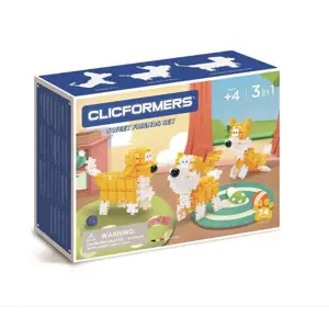 CLICKFORMERS Žluté a bílé kostky 74 kusů