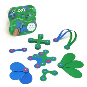 Produkt CLIXO Itsy Green  Blue - magnetická stavebnice 18 kusů