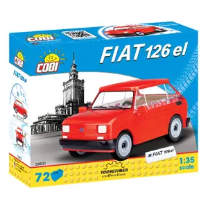 Cobi 24531 Youngtimer MALÝ FIAT 126p 1994-1999, 1:35, 72 k