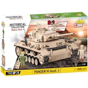 COBI 2562 Historical Collection WWII Německý střední tank Panzer III Ausf. J 780 kostek