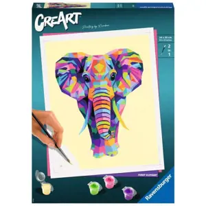 CreArt omalovánka: Elephant 289950 RAVENSBURGER malování podle čísel