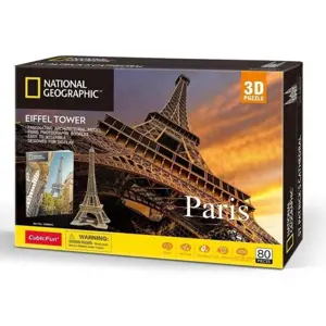 CubicFun 3D puzzle National Geographic: Eiffelova věž 80 ks