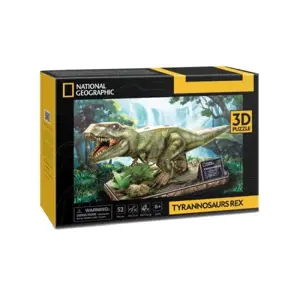 CUBICFUN 3D puzzle National Geographic: Tyrannosaurus Rex 52 ks