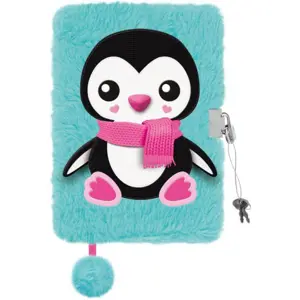 Produkt Deník s visacím zámkem 3D chlupáč A5 96k My Little Friend Penguin