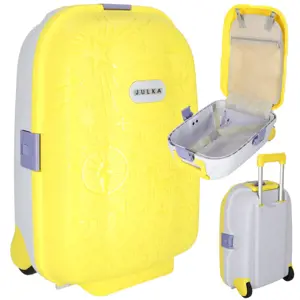 Produkt Dětský cestovní kufr na kolečkách, příruční zavazadlo žlutý