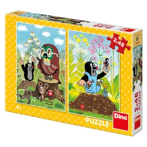 Dino Puzzle Krtek na mýtině 2x48 dílků