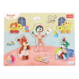 Produkt Dřevěná hračka Puzzle - Babaski a Medvídek