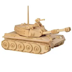 Produkt Dřevěné 3D puzzle dřevěná skládačka auta - Tank P050