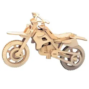 Produkt Dřevěné 3D puzzle dřevěná skládačka Motorka Terénní P022