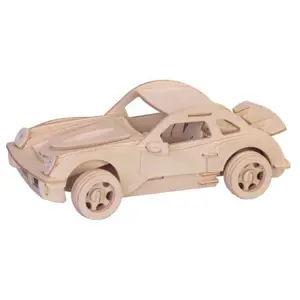 Dřevěné 3D puzzle dřevěná skládačka - Velké Porsche P066