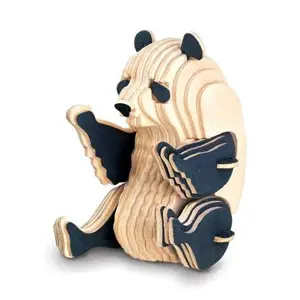 Dřevěné 3D puzzle dřevěná skládačka zvířata - Panda M039