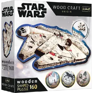 Dřevěné puzzle Star Wars Millennium Falcon 160 dílků