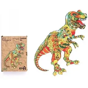 Dřevěné puzzle Tyrannosaurus Rex