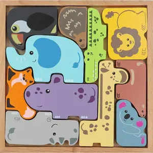 Produkt Dřevěné puzzle ZOO crew