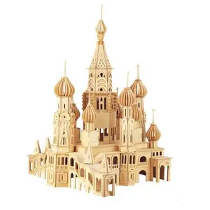 Produkt Dřevěné skládačky 3D puzzle - Kostel Petersburg DH006