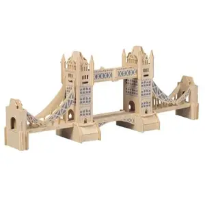 Dřevěné skládačky 3D puzzle slavné budovy Tower Bridge P055