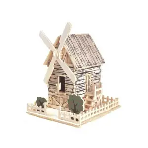 Produkt Dřevěné skládačky 3D puzzle - Větrný mlýn Ph00