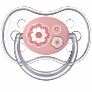 Produkt Dudlík 0-6m silikonový symetrický NEWBORN BABY růžový