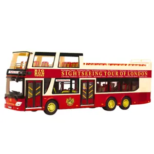 Dvoupatrový prohlídkový autobus 1:42 červený