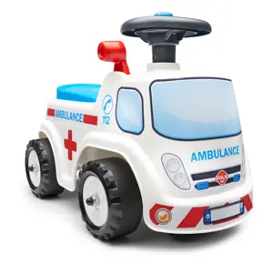 Produkt FALK Ambulance s otevíracím sedadlem a klaksonem na volantu