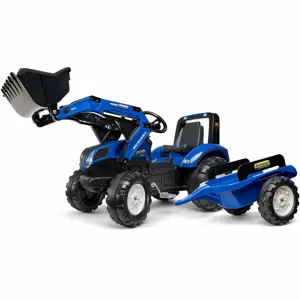 Produkt FALK Šlapací traktor 3090M New Holland T8 s nakladačem a vlečkou