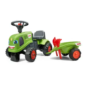 Produkt Falk traktor Claas zelené s volantem a valníkem