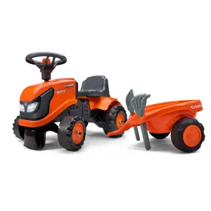 Produkt Falk traktor Kubota oranžové s volantem a valníkem