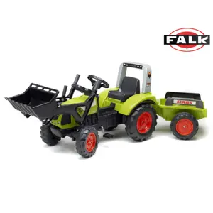 FALK Traktor šlapací Clas Arion 430 s nakladačem a vlečkou