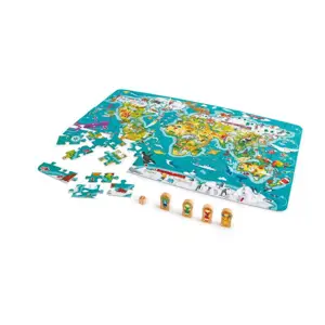 Hape Mapa světa 2 v 1 6943478024007