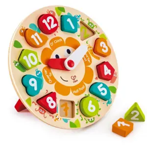 Hape puzzle hodiny