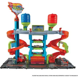 Produkt Hot Wheels City color shifters automyčka se spirálou HDP05 TV