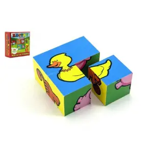 Produkt Kostky kubus Moje první zvířátka dřevo 4ks v krabici