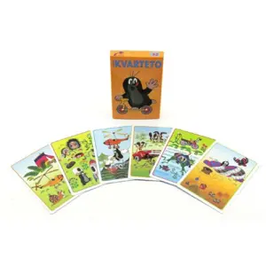 Produkt Kvarteto Krtek 2 společenská hra - karty v papírové krabičce 6x9cm