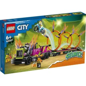 LEGO 60357 CITY Kaskadérská výzva - Nákladní a hasičské obruče